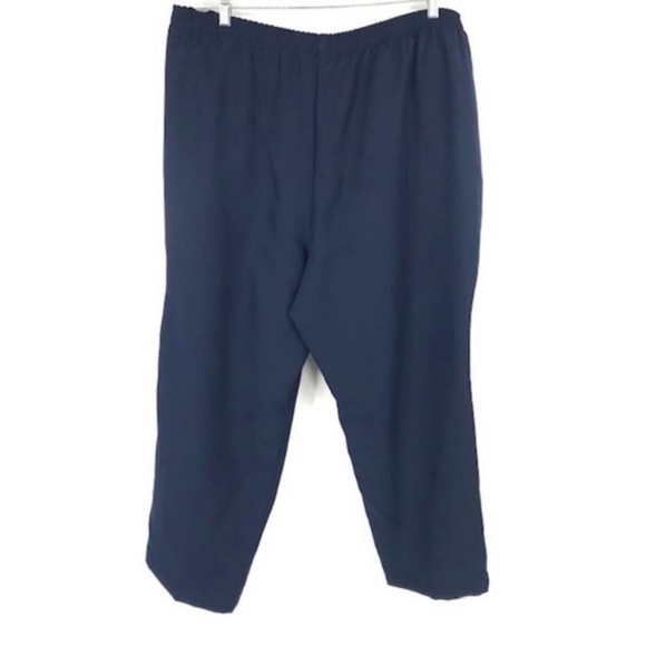 NEW Karen Scott Plus Navy Blue Pants Pull On Stretch Elastic Waist 1X - Picture 4 of 10